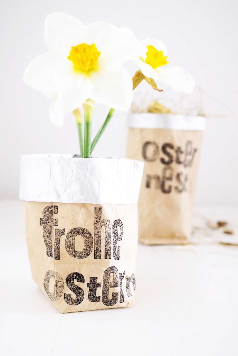 7 Diy Upcycling Tetrapak Geometrische Form Osternest Ostern Paulsvera