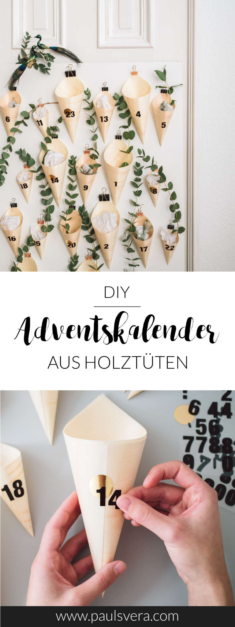 Diy Adventskalender Aus Holztuten Paulsvera