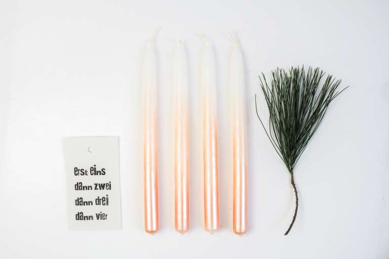 Diy Adventskranz Alternativ Metallic Kerzen Farbverlauf Ombre Selber Machen Weihnachtsdeko Paulsvera 16