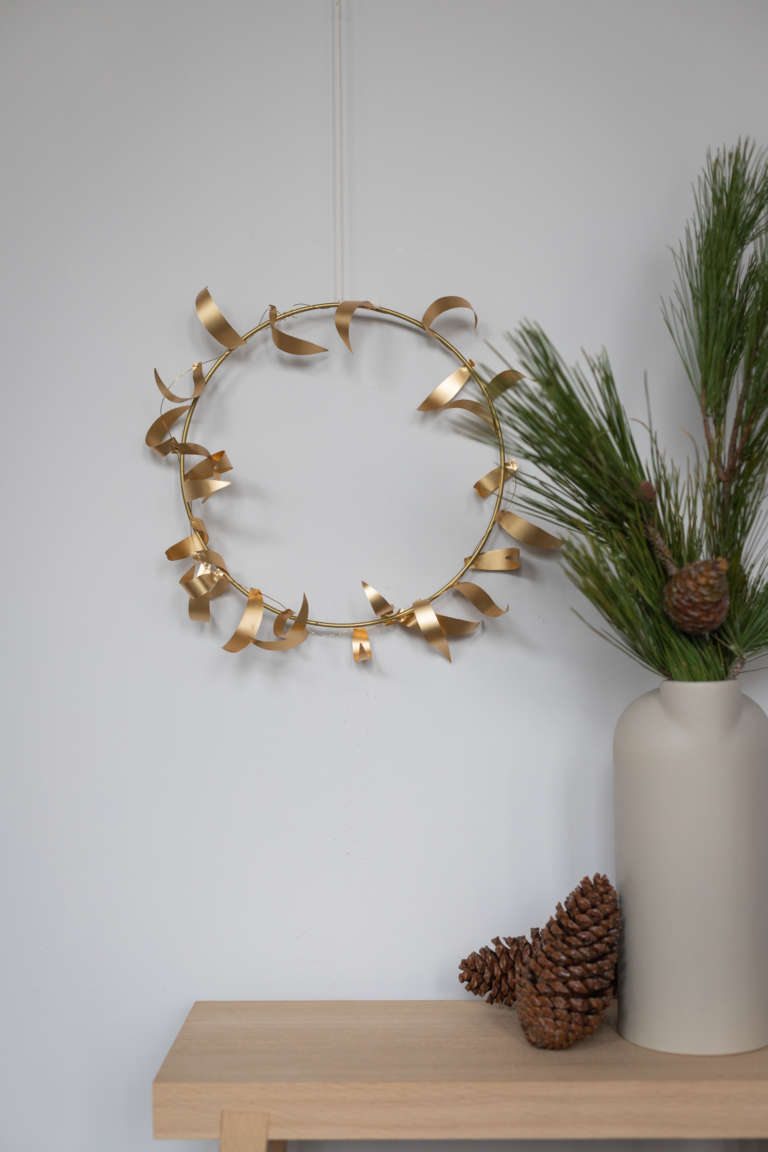 DIY Bastel idee weihnachten deko metallpapier gold studiovea 38