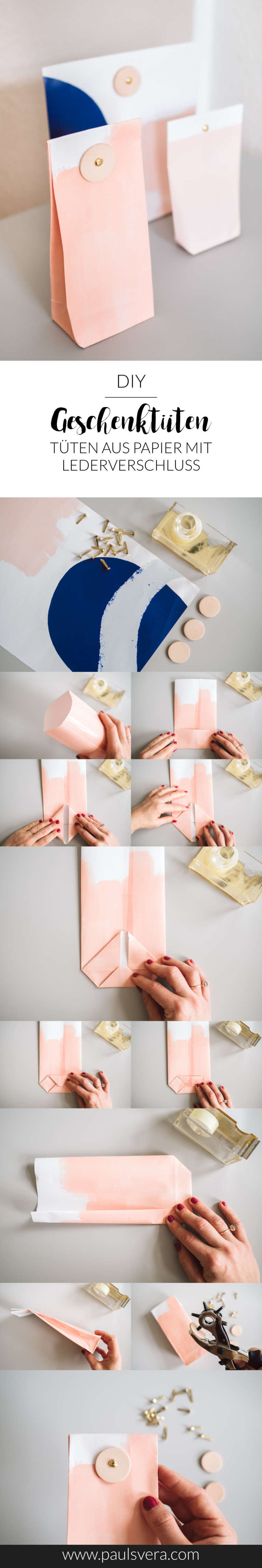 Diy Geschenktuten Tuten Aus Papier Falten Paulsvera