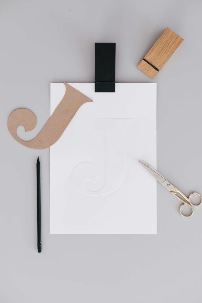 DIY Idee Bilder Typografie Buchstaben pragen Karten pragen Buchstaben paulsvera 15