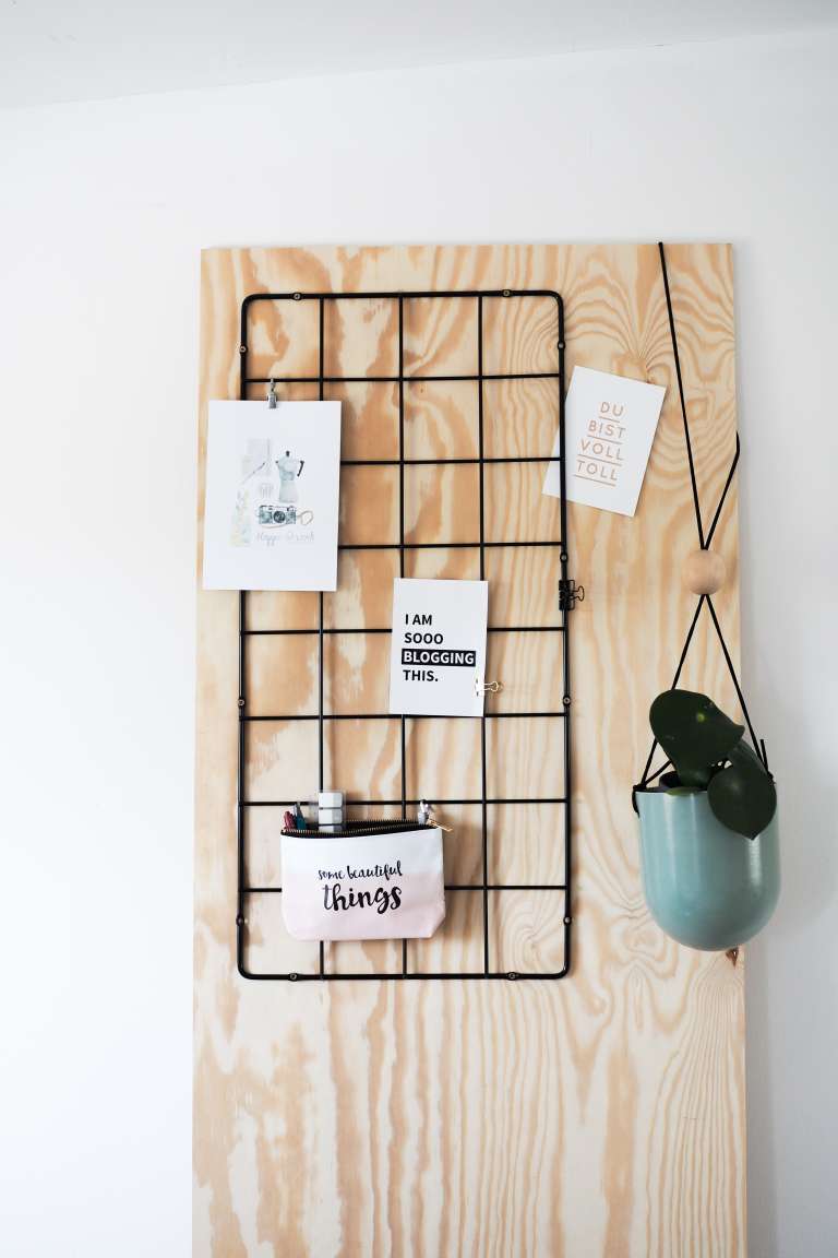 Diy Schreibtisch Wand Organizer Gitter Ikea Hack Paulsvera 2 Von 11