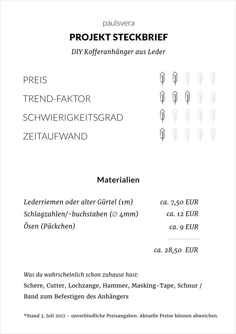 Diy Streckbrief Kofferanhanger Selber Machen Paulsvera