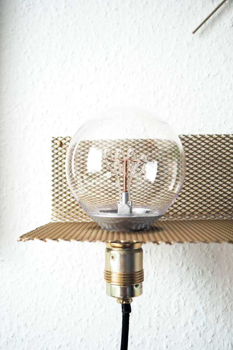 Diy Metallregal Gold Lampe Selber Machen Paulsvera 4