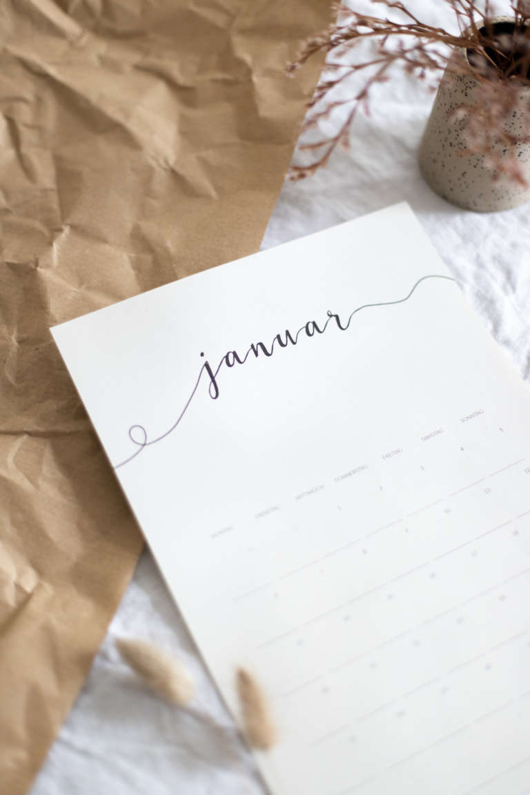 Freebie Kalender 2020 Kostenlos Ausdrucken Printables Monatskalender Paulsvera 3