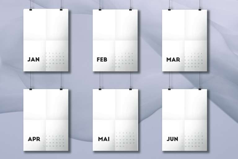 Kalender 2017 Mockup