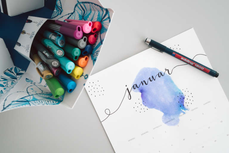 Kalender 2019 Printables Zum Ausdrucken Freebie Edding Aquarell Wasserfarben Modern Minimalistisch Paulsvera 10