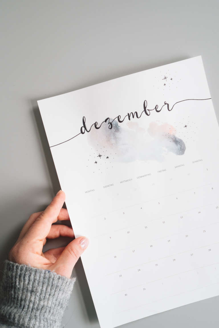 Kalender 2019 Printables Zum Ausdrucken Freebie Edding Aquarell Wasserfarben Modern Minimalistisch Paulsvera 21