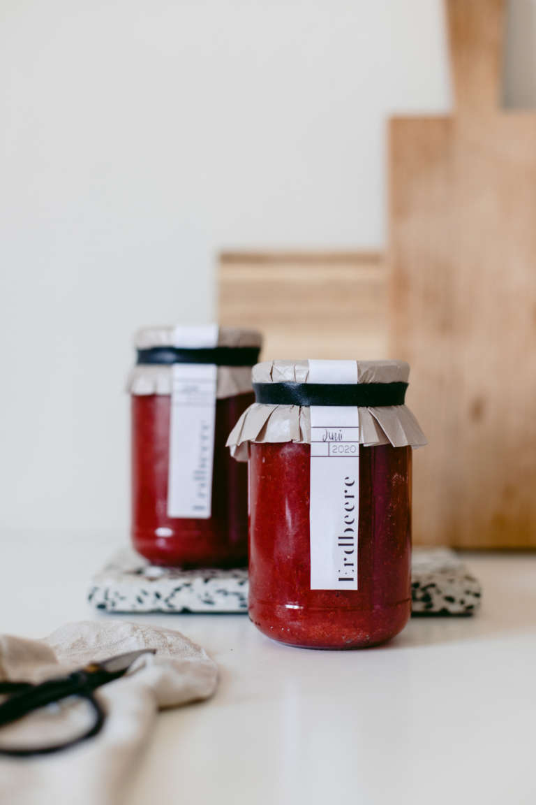 Marmeladen Etiketten zum Ausdrucken Geschenkidee Verpackungsidee selbstgemachte marmelade verpacken modern paulsvera 2