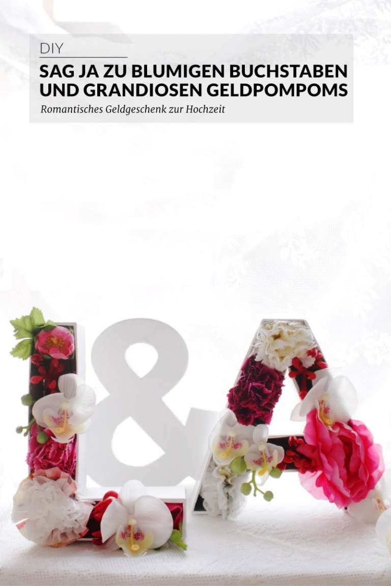 Pinbild Diy Geldgeschenk Hochzeit Blumen Pompoms