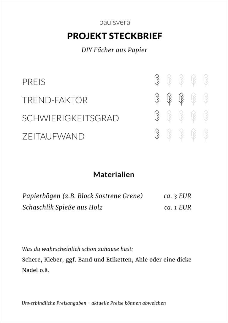 Steckbrief Diy Faecher Aus Papier Selber Machen Papierfaecher Diy Dekoideen Hochzeit Party Feier Geburtstag Tischkarten Platzkarten Paulsvera