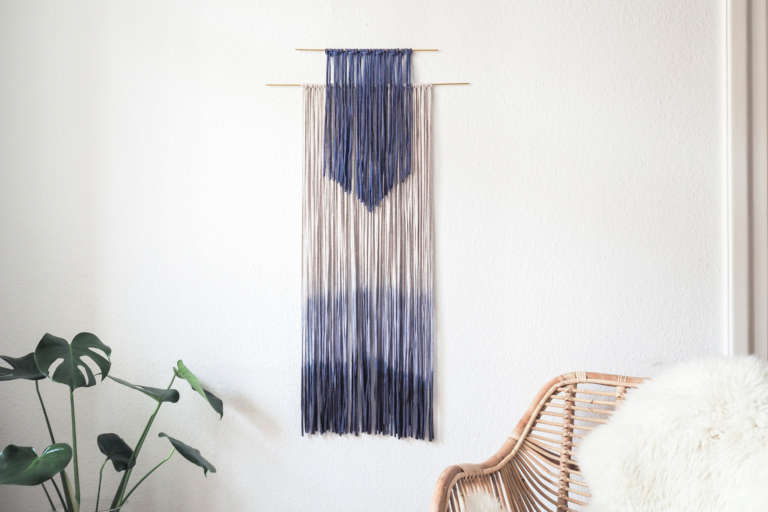 Wanddeko Selber Machen Dip Dye Fransen Makrame Diy Paulsvera 7