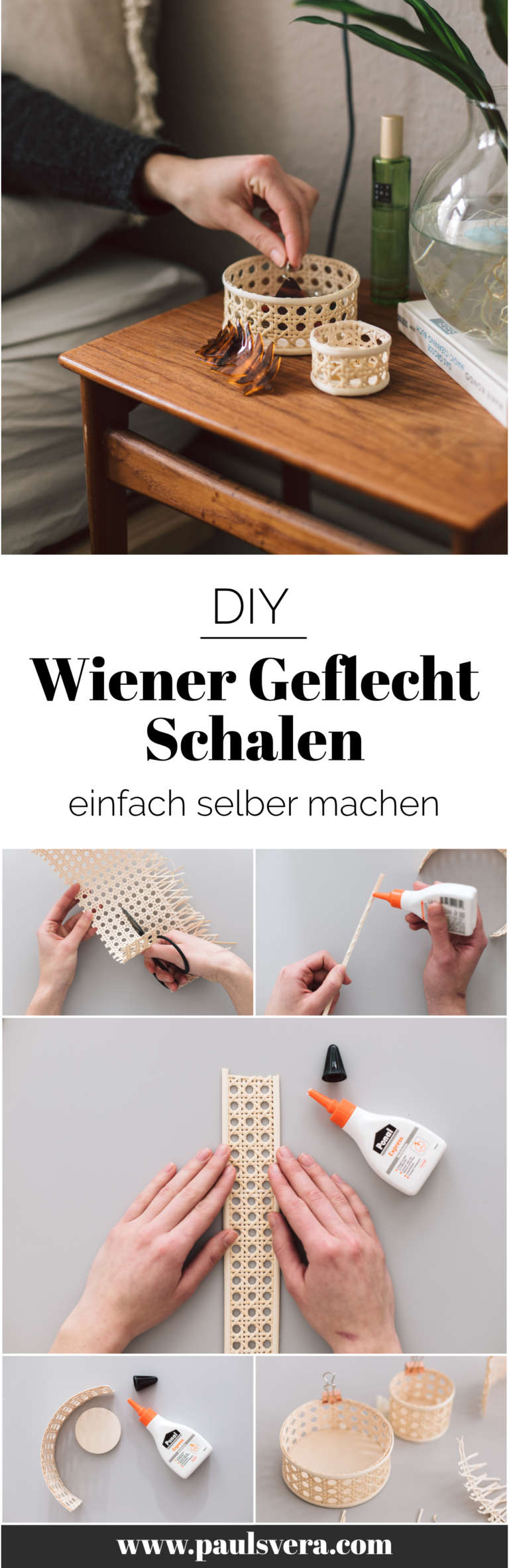 Wiener Geflecht Korb Schale Selber Machen Anleitung Diy Paulsvera