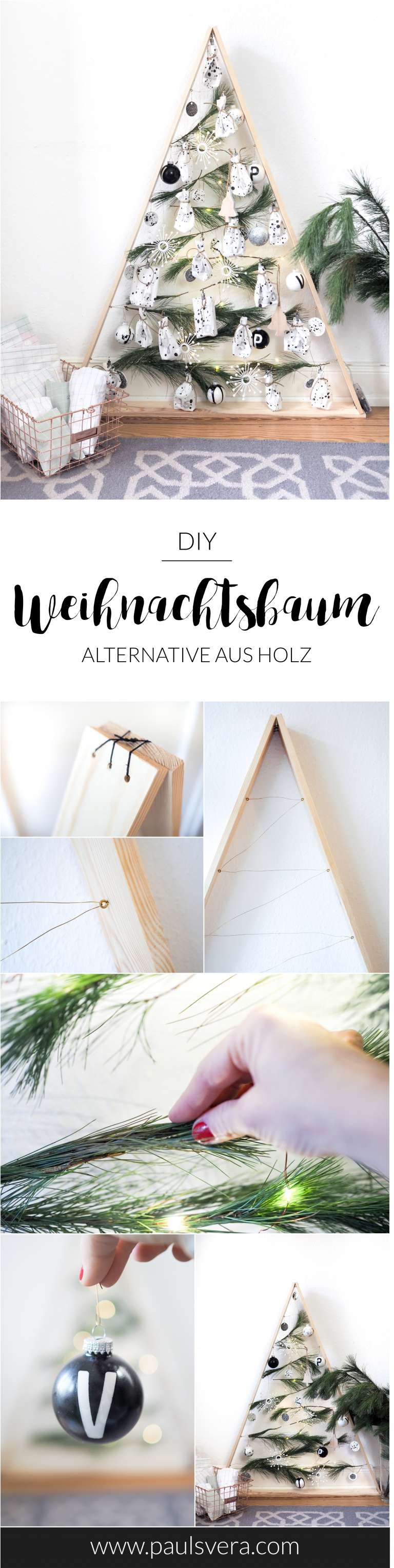 Alternativer Weihnachtsbaum Aus Holz Selber Machen Diy Deko Selber Machen Weihnachtsdeko Paulsvera